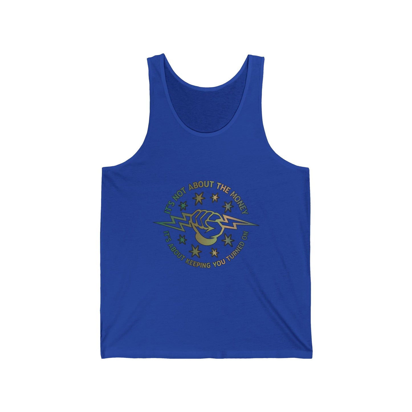 Lineman Tank - Its Not About The Money-copper patina
