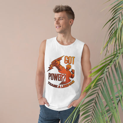 Lineman Tank - Got Power Thank A Lineman - sky 24