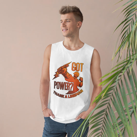 Lineman Tank - Got Power Thank A Lineman - sky 24