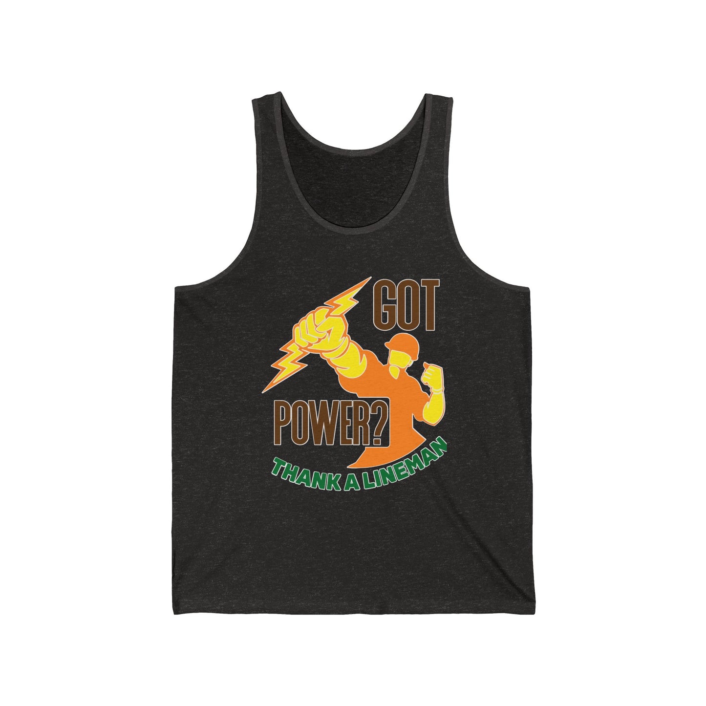 Lineman Tank - Got Power Thank A Lineman - color