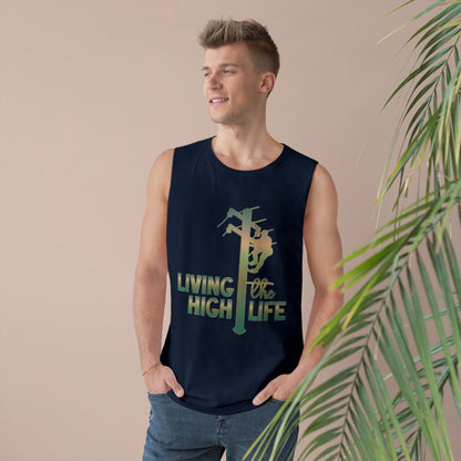 Lineman Tank - living the high life - copper patina