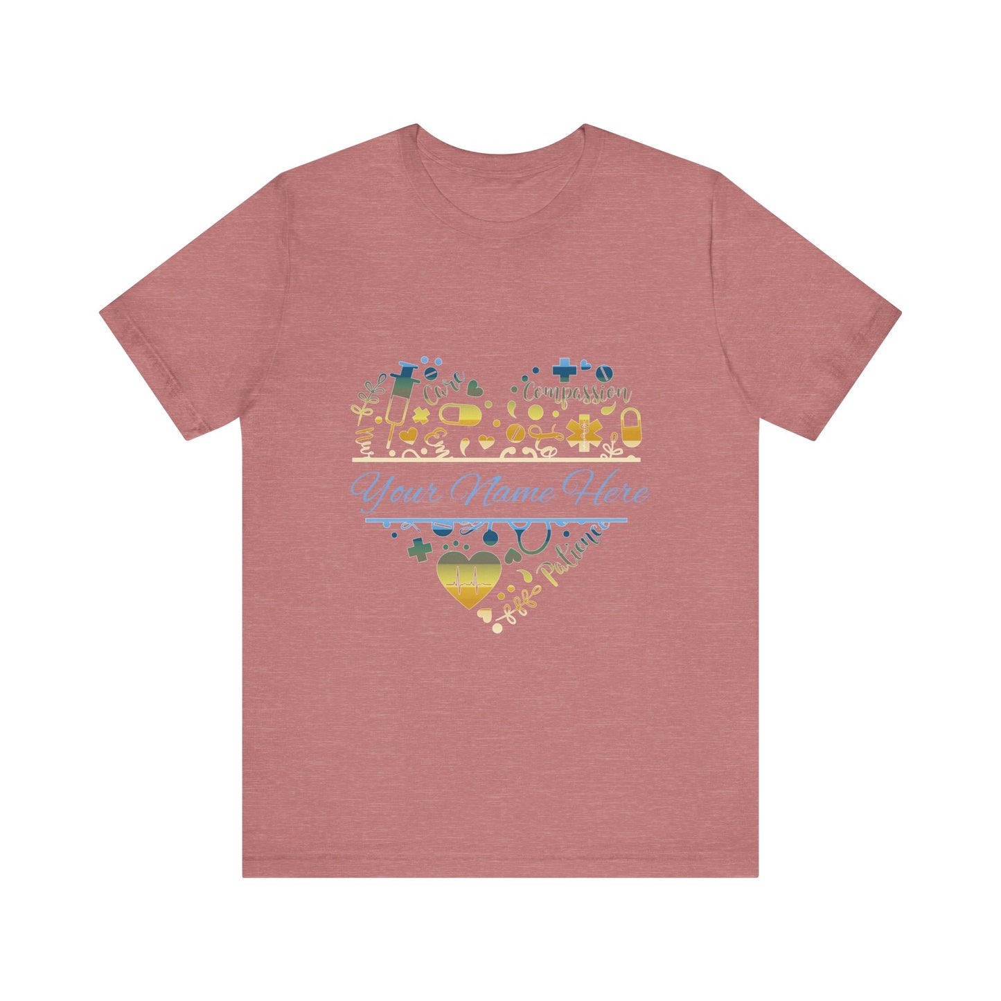 Monogram Heart colored chrome