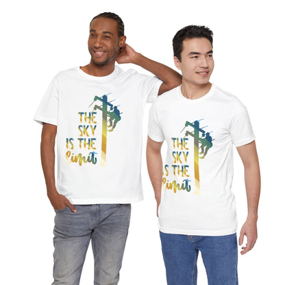 Lineman T-shirt - the-sky-is-the-limit-lineman colored chrome