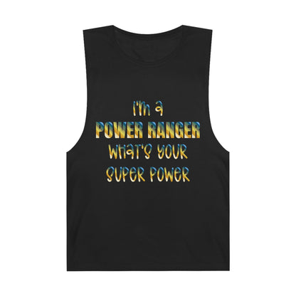 Lineman Tank - power ranger super power colored chrome