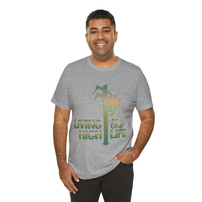Lineman T-shirt - living the high life - copper patina