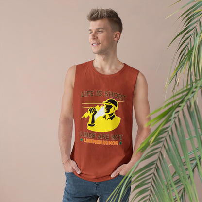 Lineman Tank - Life Is Short Lines Are Not-color