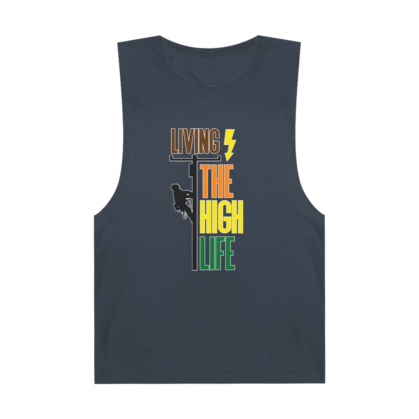 Lineman Tank - Living The High Life-color