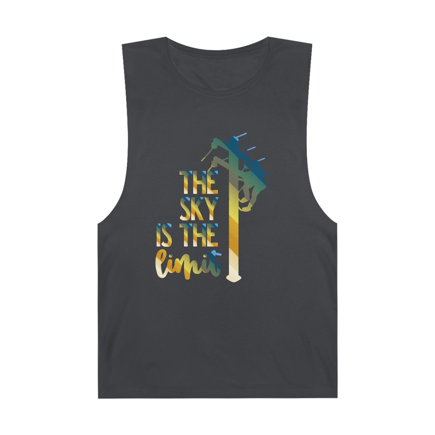 Lineman Tank - the-sky-is-the-limit-lineman colored chrome
