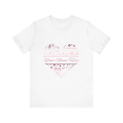 Monogram Heart rose gold