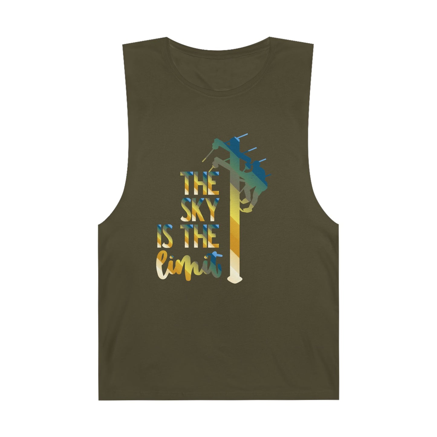 Lineman Tank - the-sky-is-the-limit-lineman colored chrome