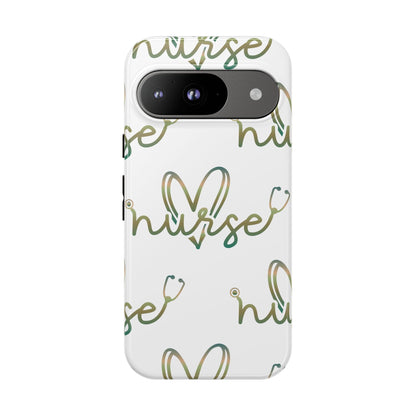 Google Pixel Tough Case - Nurse Stethoscope - White