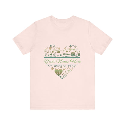 Monogram Heart copper patina
