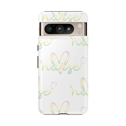 Google Pixel Tough Case - Nurse Stethoscope - White
