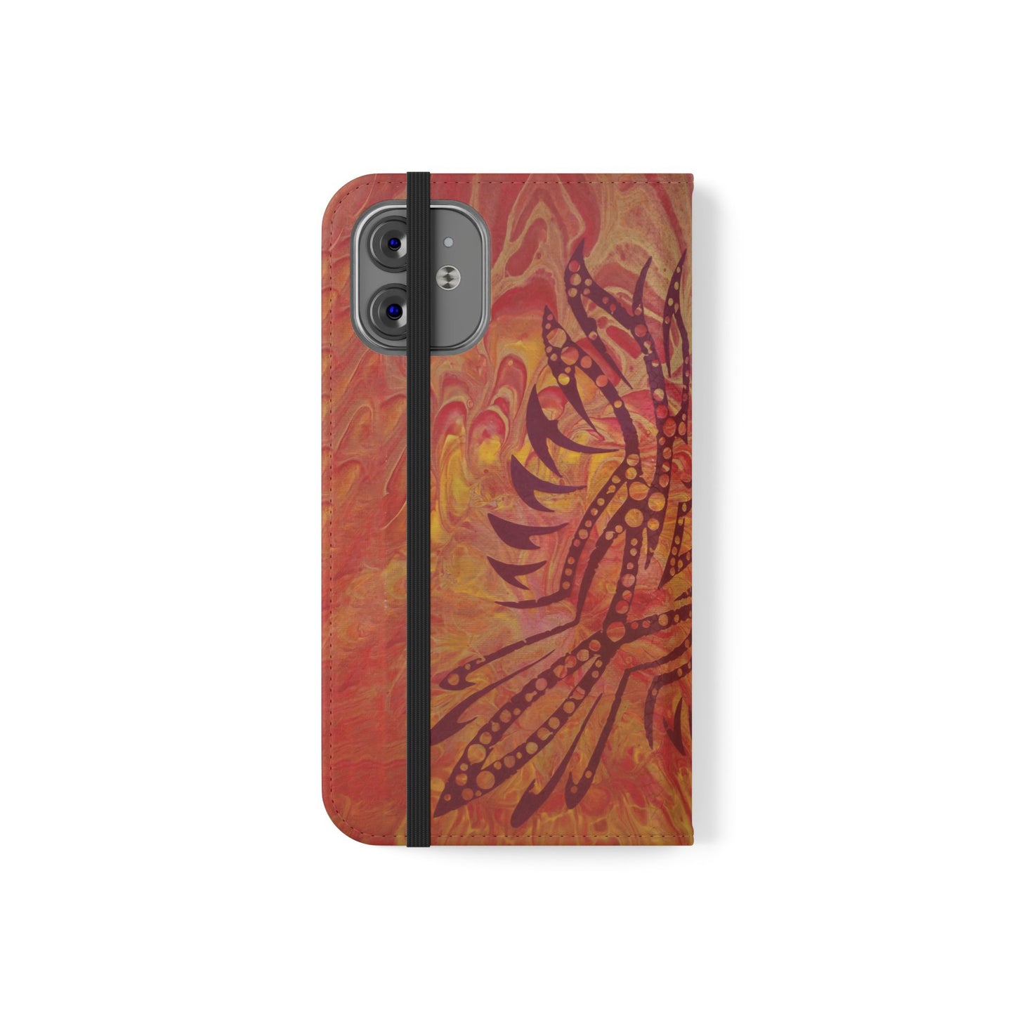 Faux Leather Wallet Phone Case - iPhone & Galaxy - I Rise From the Ashes