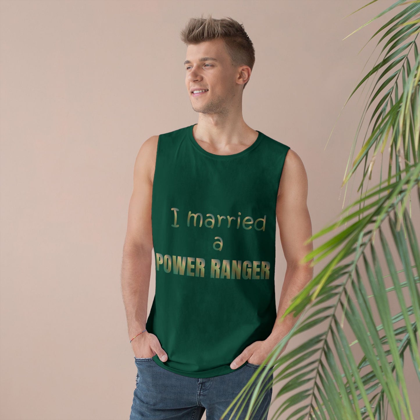 Lineman Tank - Married a Power Ranger copper patina