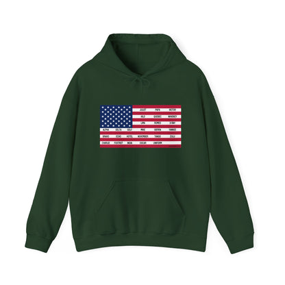 Gildan Phonetic Flag Hoodie