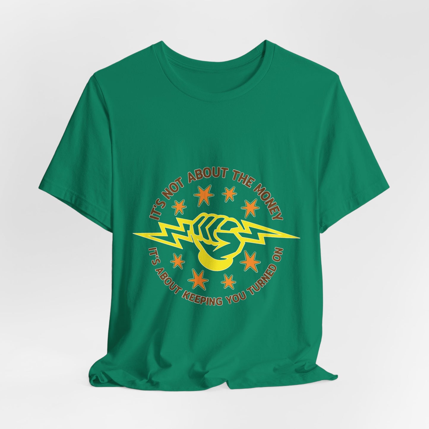 Lineman T-shirt - Its Not About The Money-color