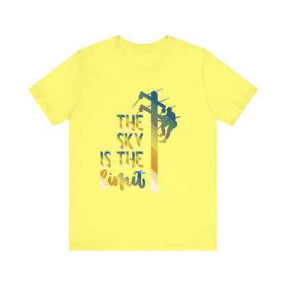 Lineman T-shirt - the-sky-is-the-limit-lineman colored chrome