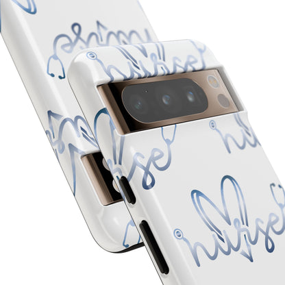 Google Pixel Tough Case - Nurse Stethoscope - White