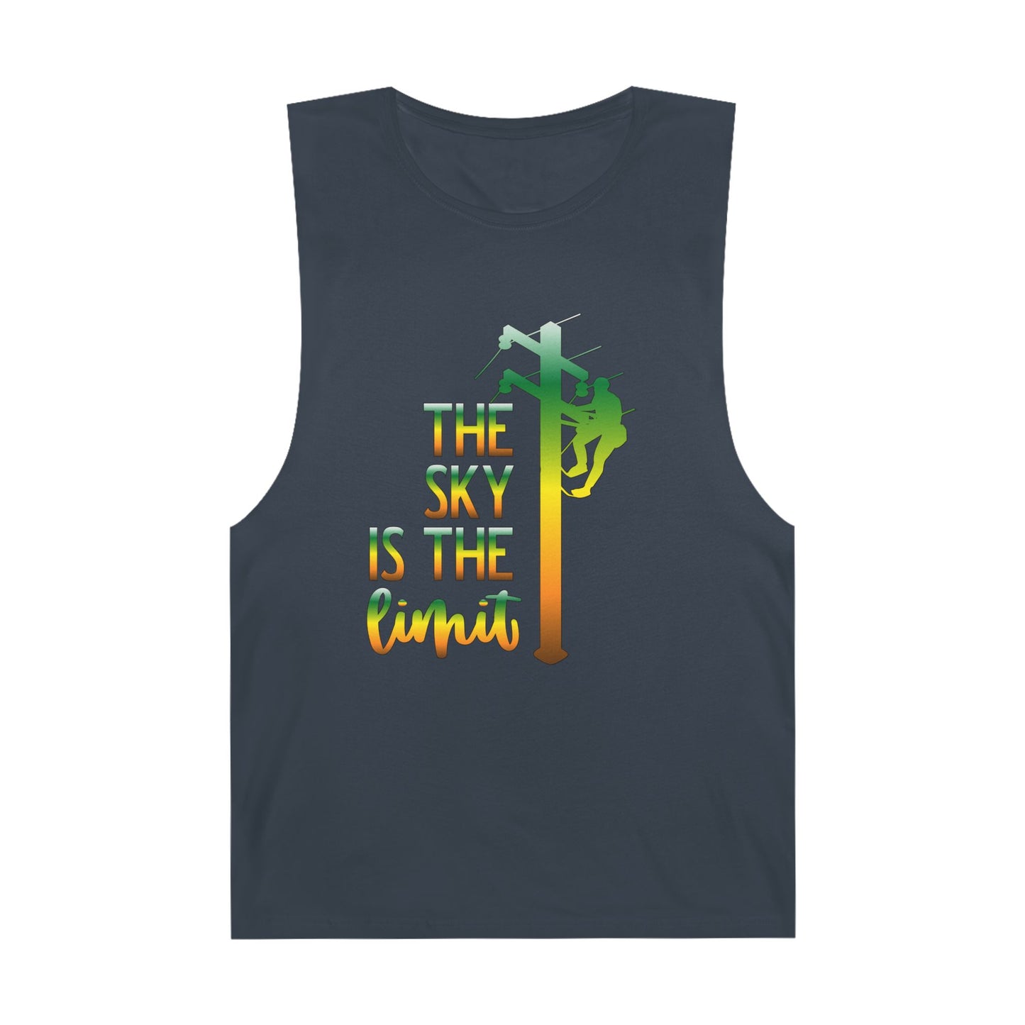 Lineman Tank - the-sky-is-the-limit-lineman gradient