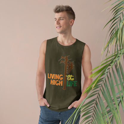 Lineman Tank - living the high life - color