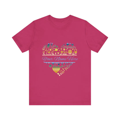 Monogram Heart colored chrome