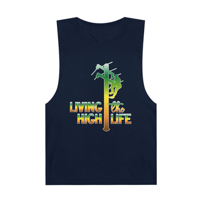 Lineman Tank - living the high life - gradient