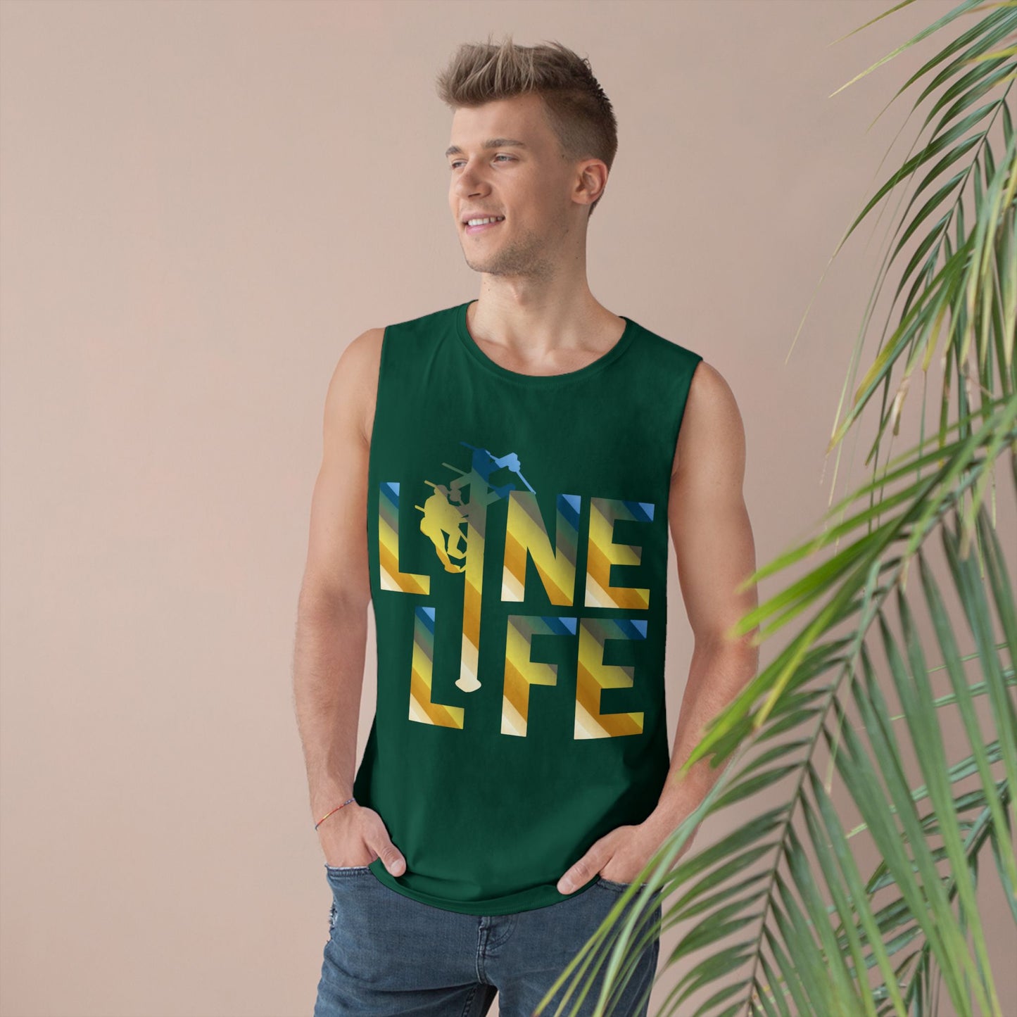 Lineman Tank - lineman-life colored chrome