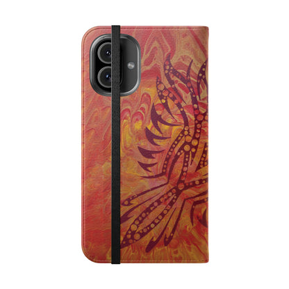 Faux Leather Wallet Phone Case - iPhone & Galaxy - I Rise From the Ashes