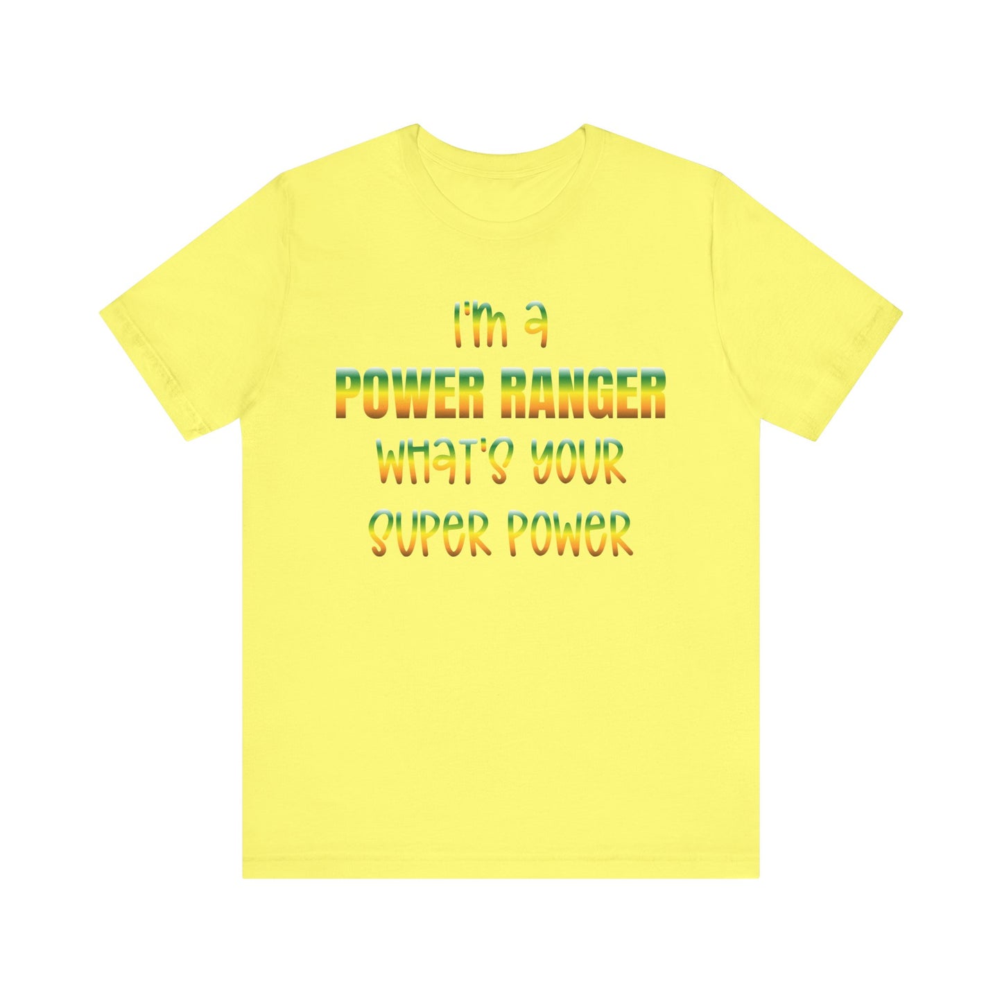 Lineman T-shirt - power ranger super power gradient