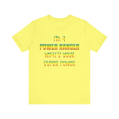 Lineman T-shirt - power ranger super power gradient