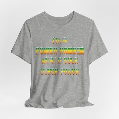 Lineman T-shirt - power ranger super power gradient