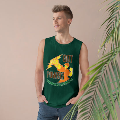 Lineman Tank - Got Power Thank A Lineman - color