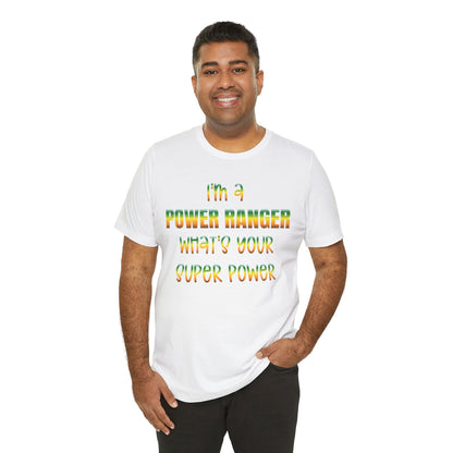 Lineman T-shirt - power ranger super power gradient