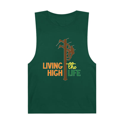 Lineman Tank - living the high life - color