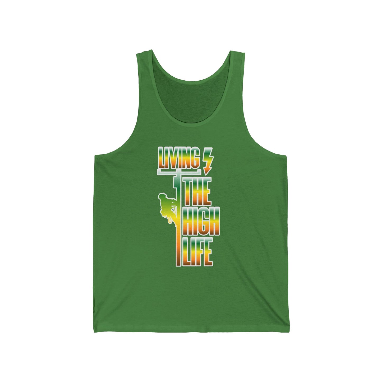 Lineman T-shirt - Living The High Life-gradient