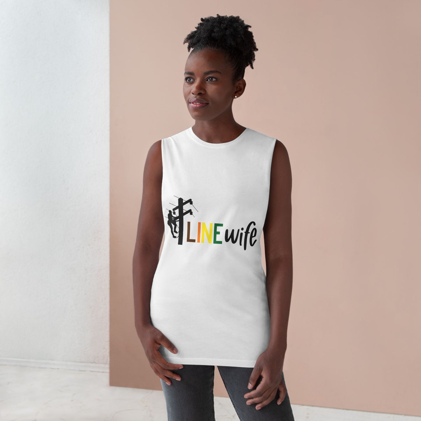 Lineman Tank - lineman-wife color