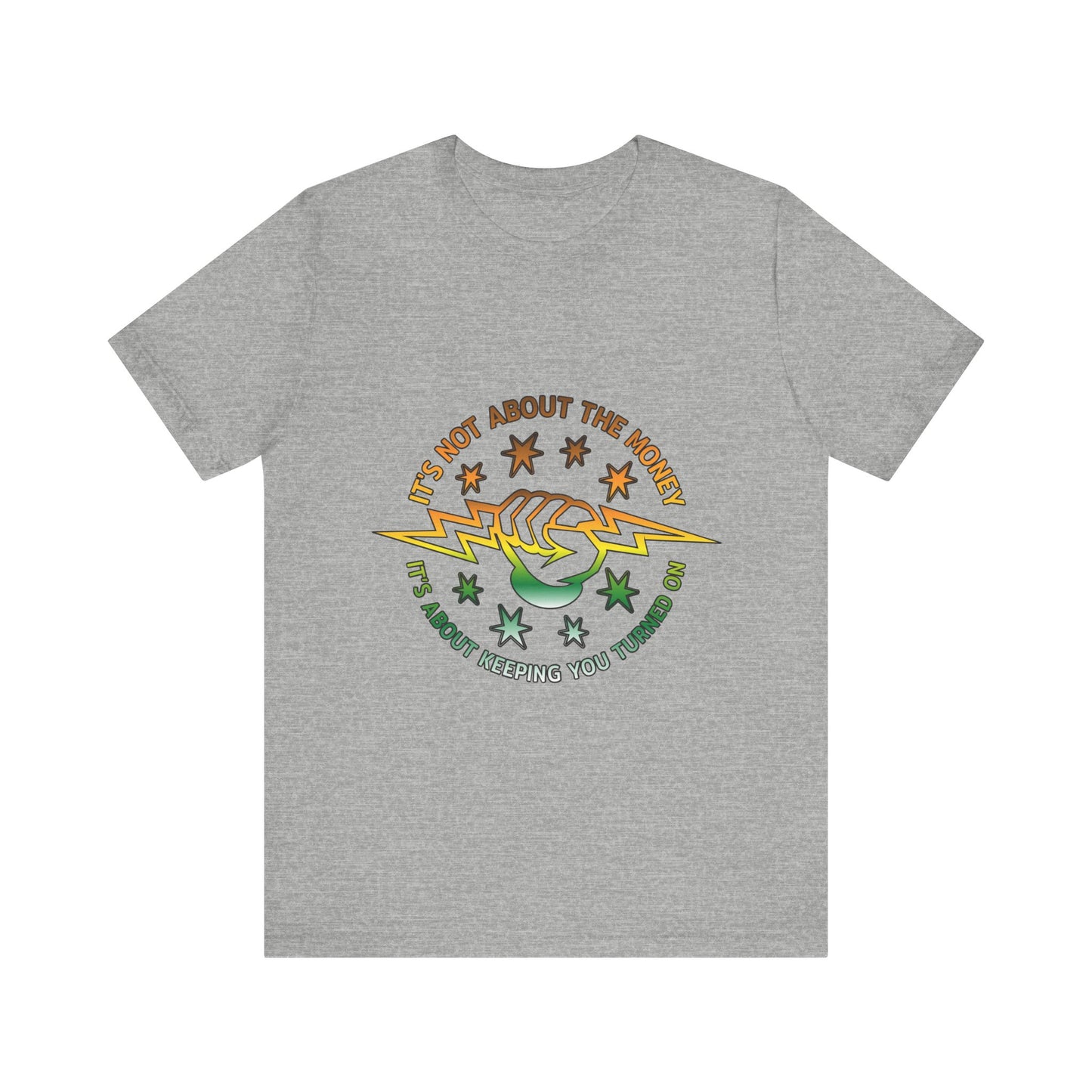 Lineman T-shirt - Its Not About The Money-gradient