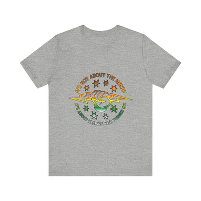 Lineman T-shirt - Its Not About The Money-gradient