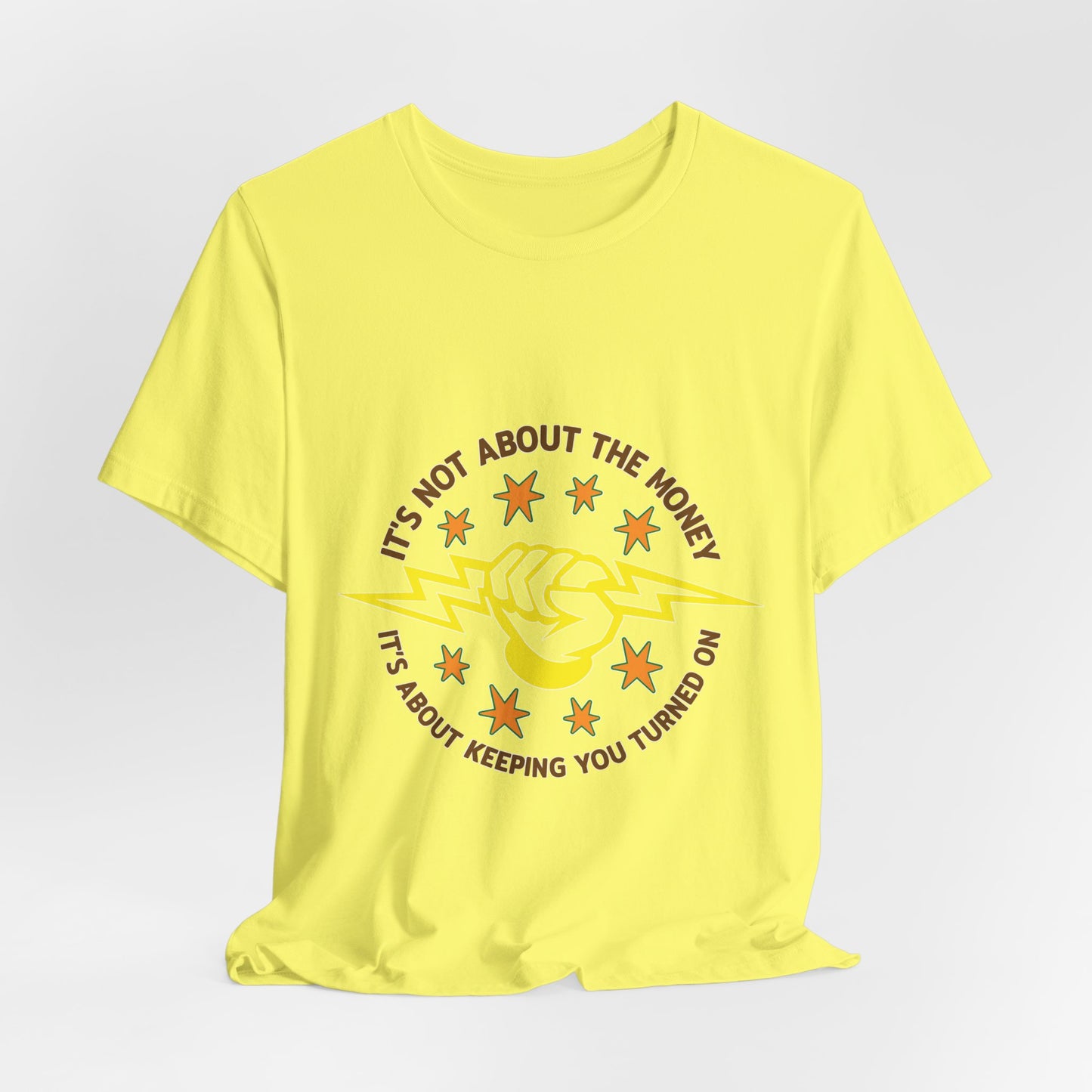Lineman T-shirt - Its Not About The Money-color