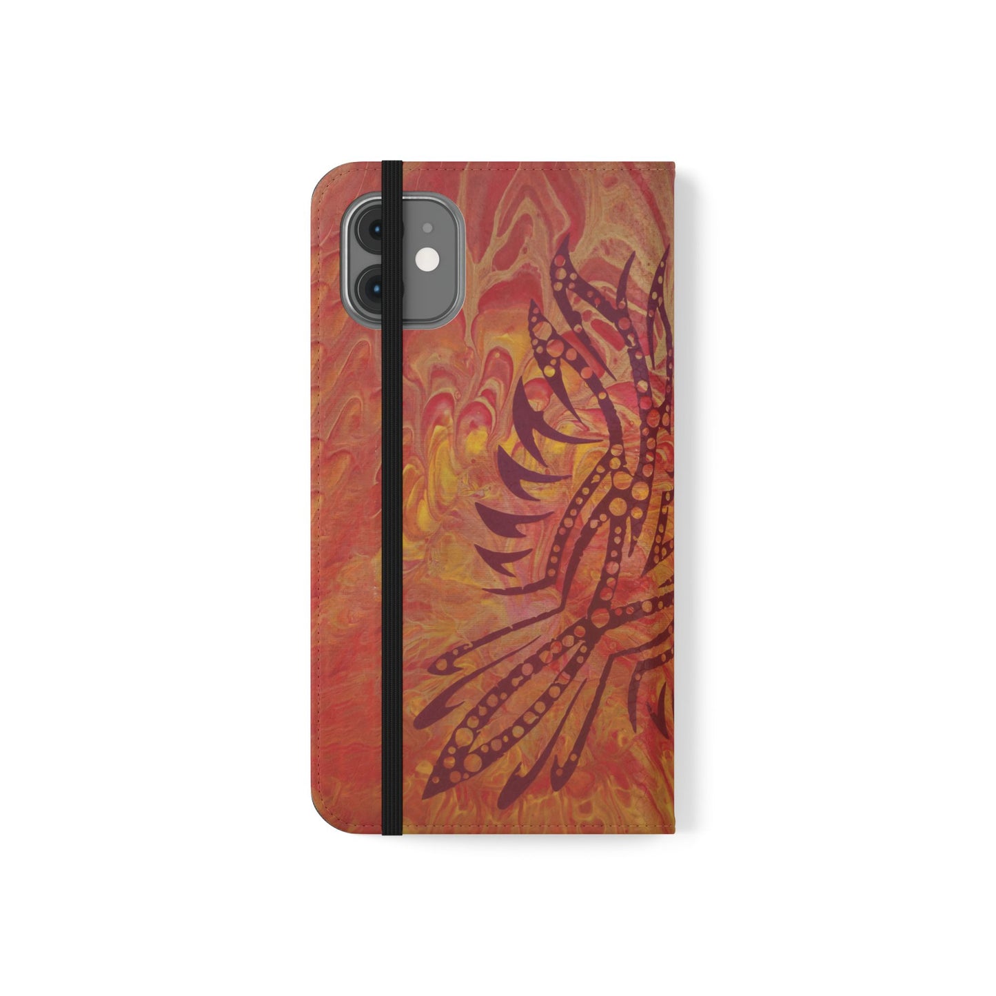 Faux Leather Wallet Phone Case - iPhone & Galaxy - I Rise From the Ashes