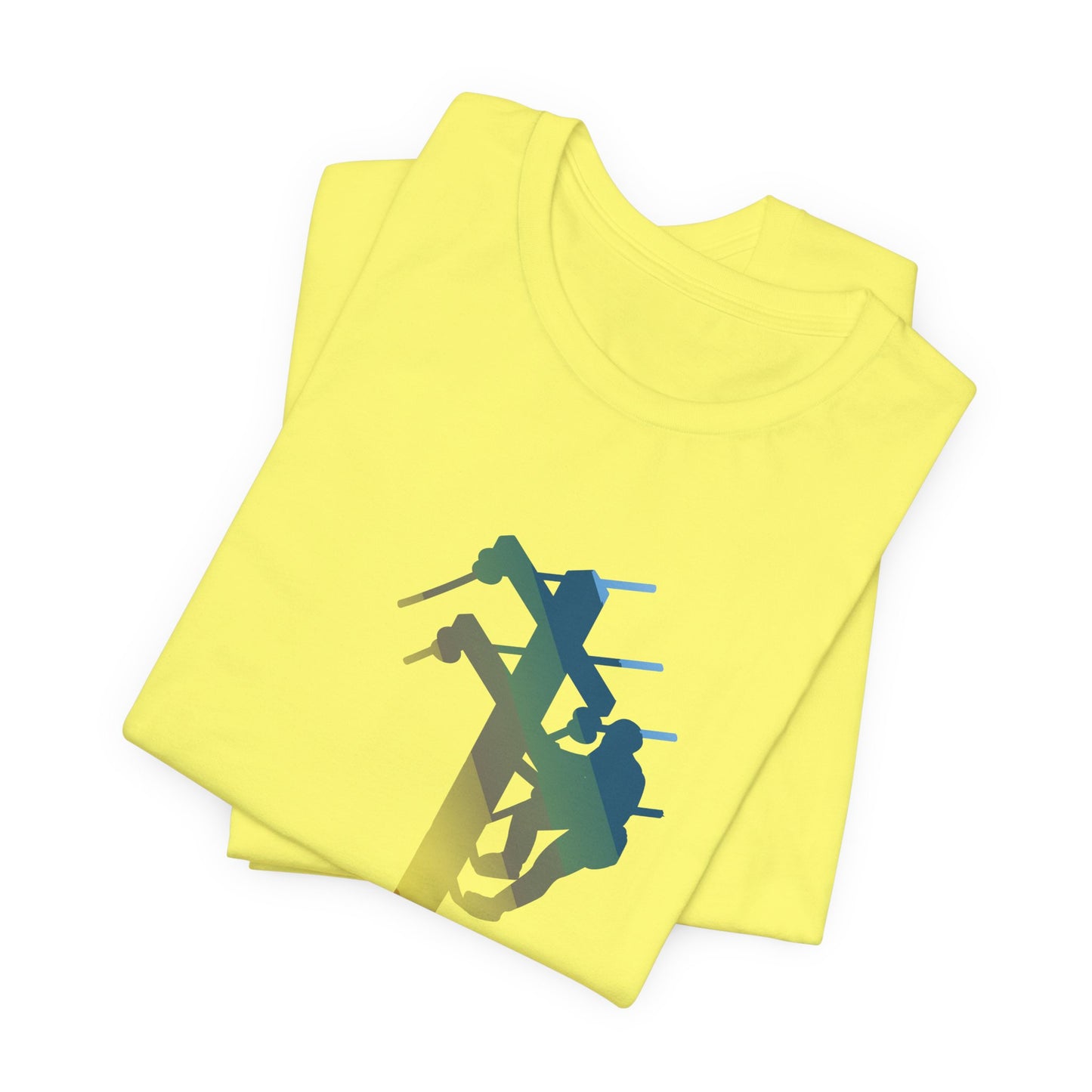 Lineman T-shirt - living the high life - colored chrome