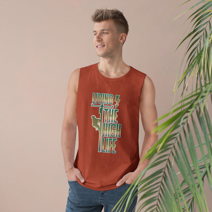 Lineman Tank - Living The High Life-copper patina