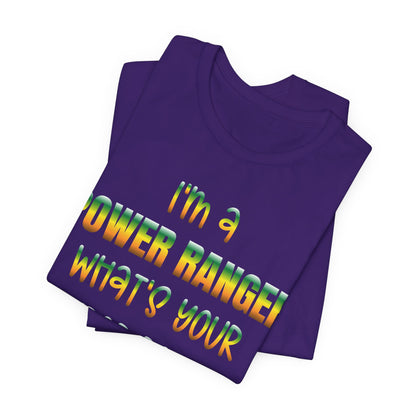 Lineman T-shirt - power ranger super power gradient