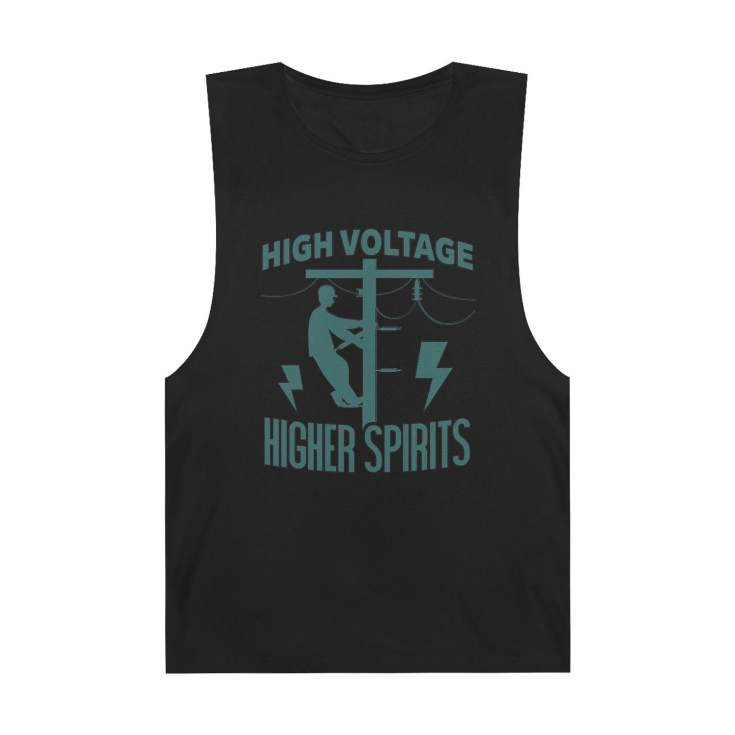 Lineman Tank - High Voltage Higher Spirits-copper patina
