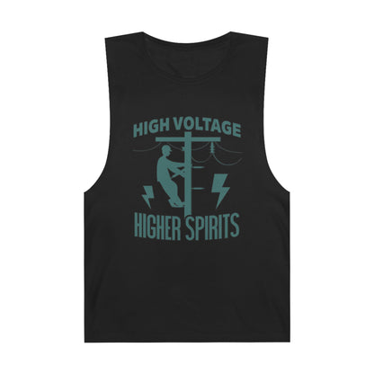 Lineman Tank - High Voltage Higher Spirits-copper patina