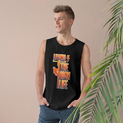 Lineman Tank - Living The High Life-sky 24