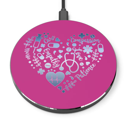 Nurse Heart Wireless Charger | Fast Charging Pad for Healthcare Professionals