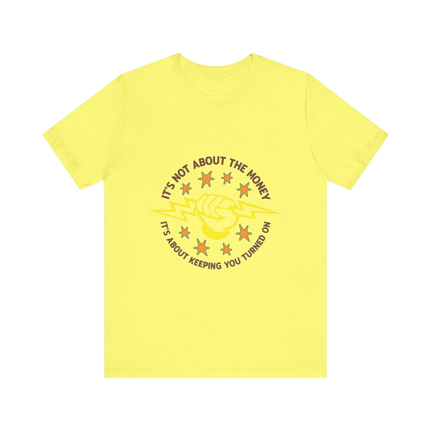 Lineman T-shirt - Its Not About The Money-color
