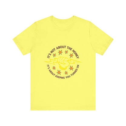 Lineman T-shirt - Its Not About The Money-color